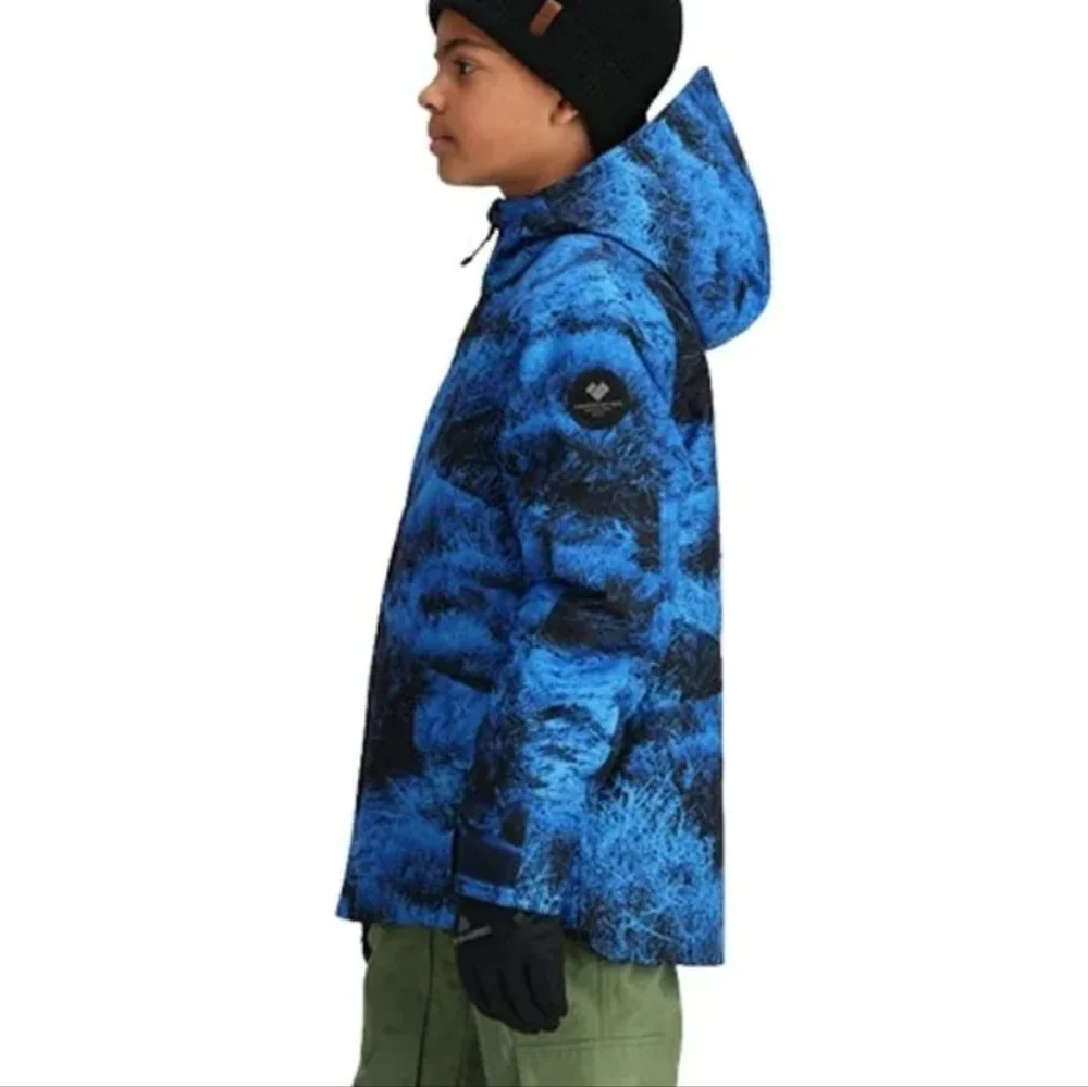 NWT Obermeyer GAGE TEEN LARGE CAMO Blue & Black Jacket